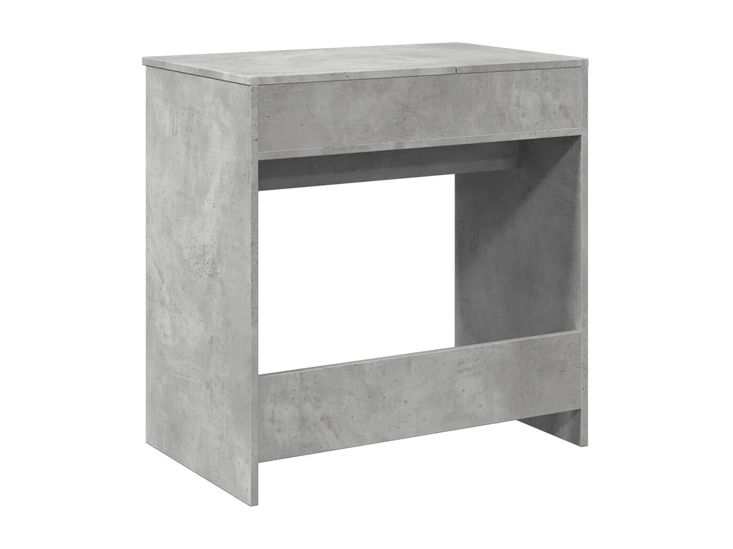 Coiffeuse avec miroir gris béton 73x46,5x120 cm