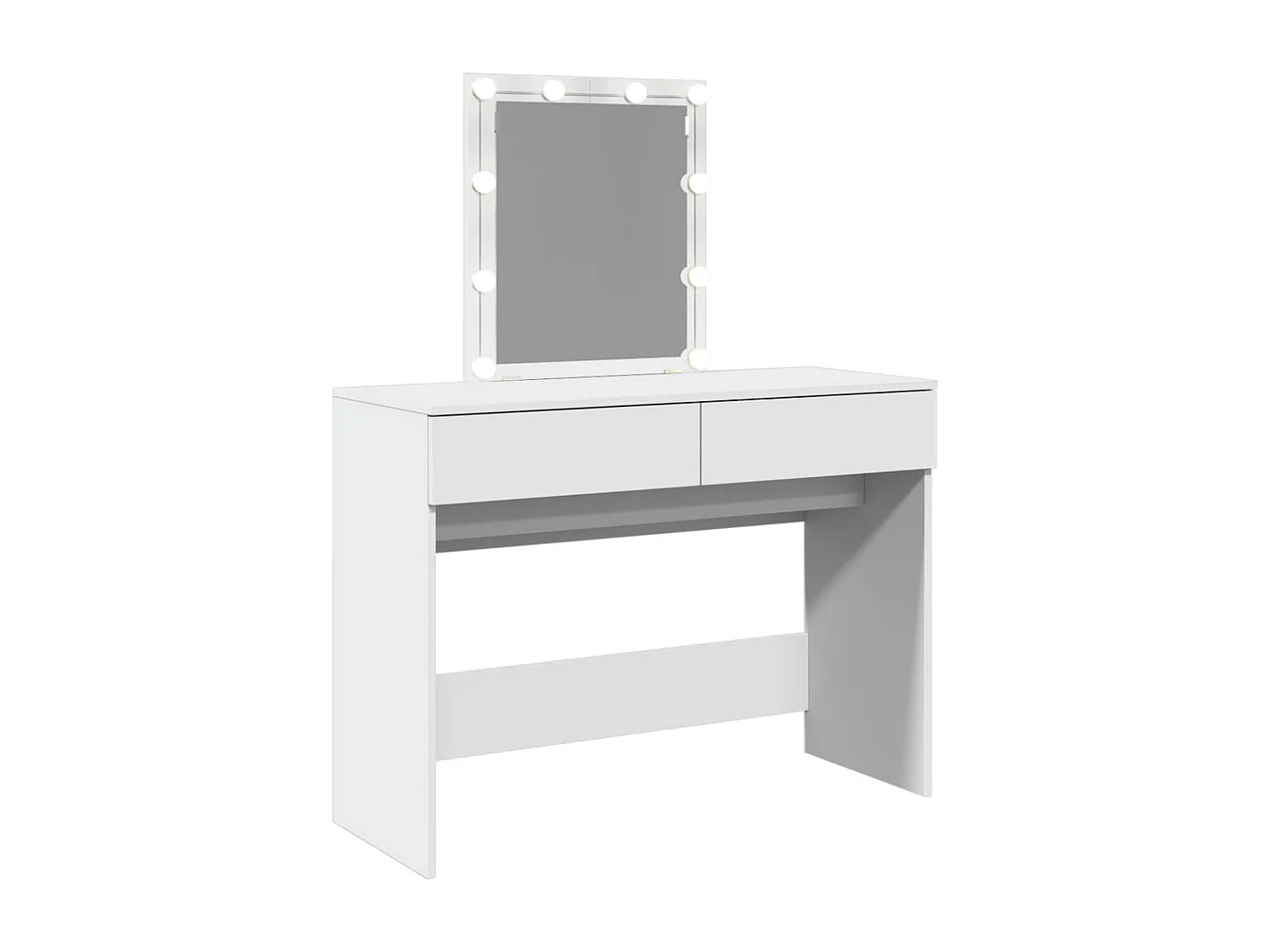 Coiffeuse avec LED blanc 100x40x130 cm