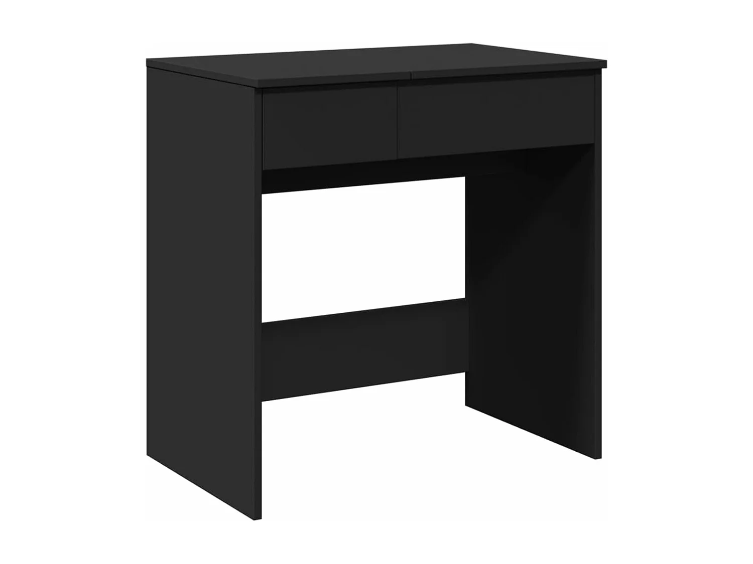 Coiffeuse avec miroir noir 73x46,5x120 cm