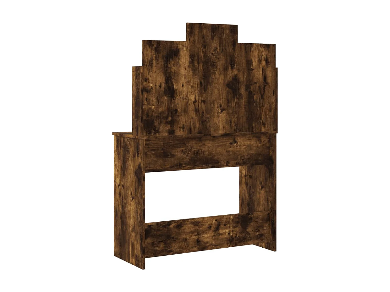 Toilette con luci LED rovere affumicato 96x40x142 cm