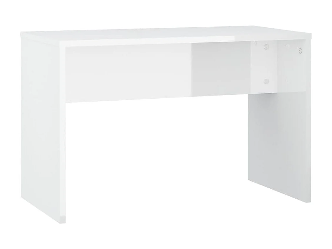 Ensemble de coiffeuse avec LED Blanc brillant Bois d'ingénierie