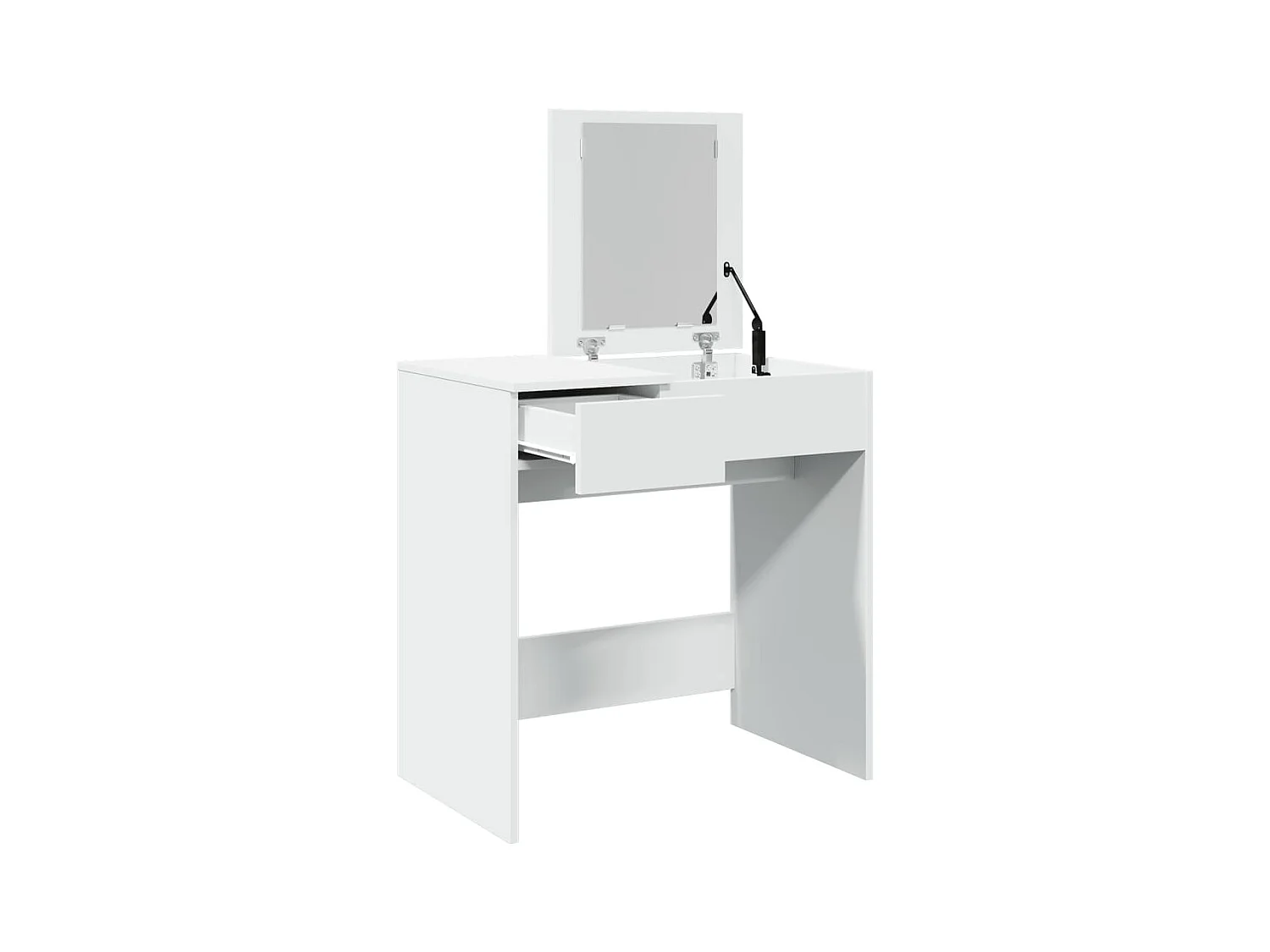 Kaptafel met witte spiegel 73x46,5x120 cm