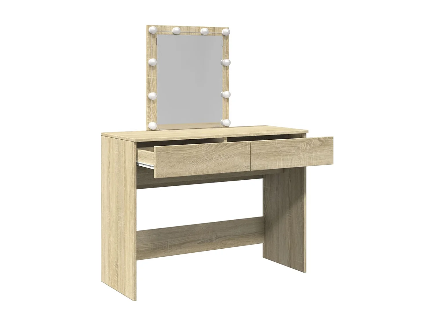 Toletta con LED rovere Sonoma 100x40x130 cm