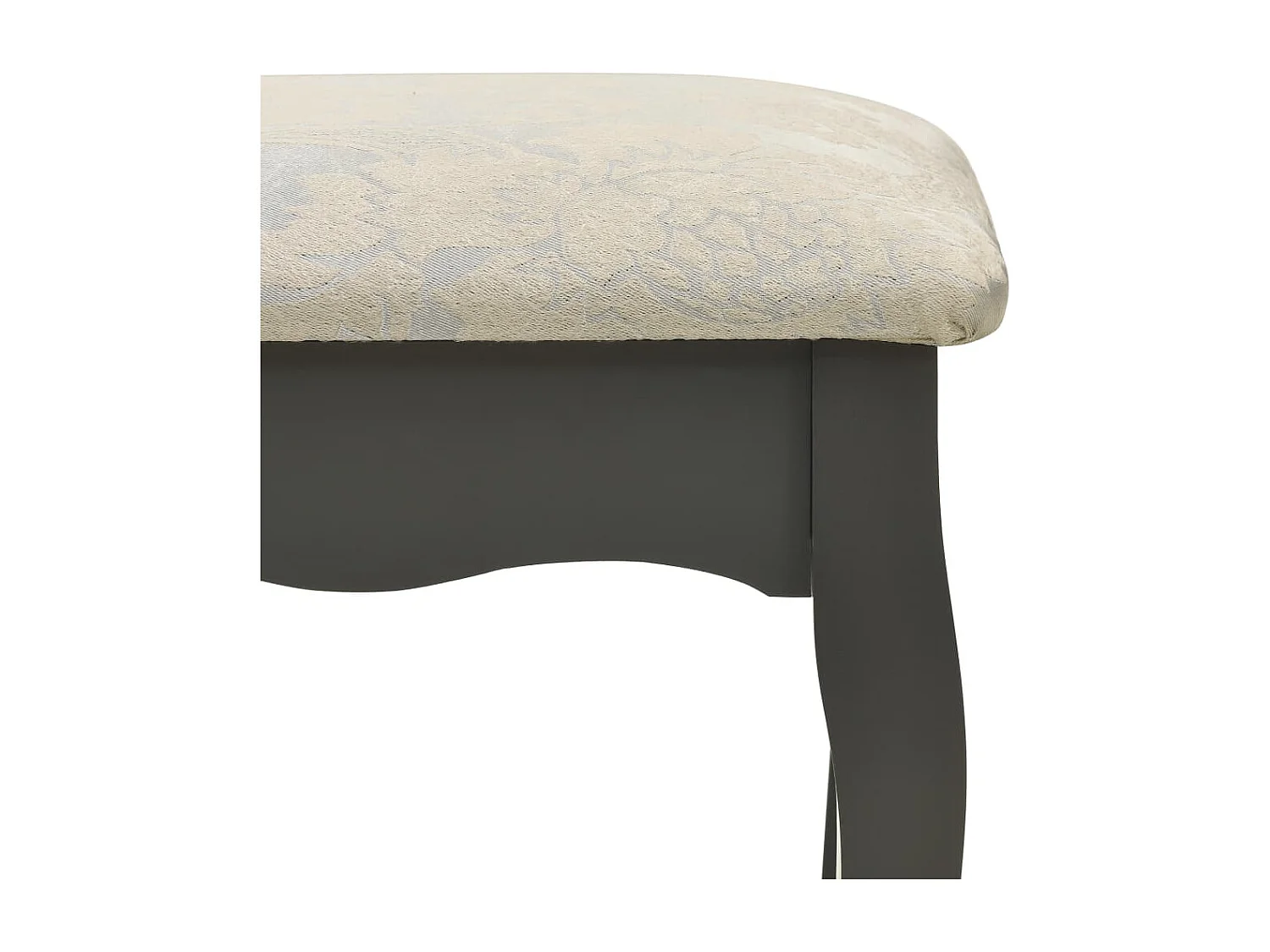 Ensemble de coiffeuse avec tabouret Gris 50x59x136 cm Paulownia