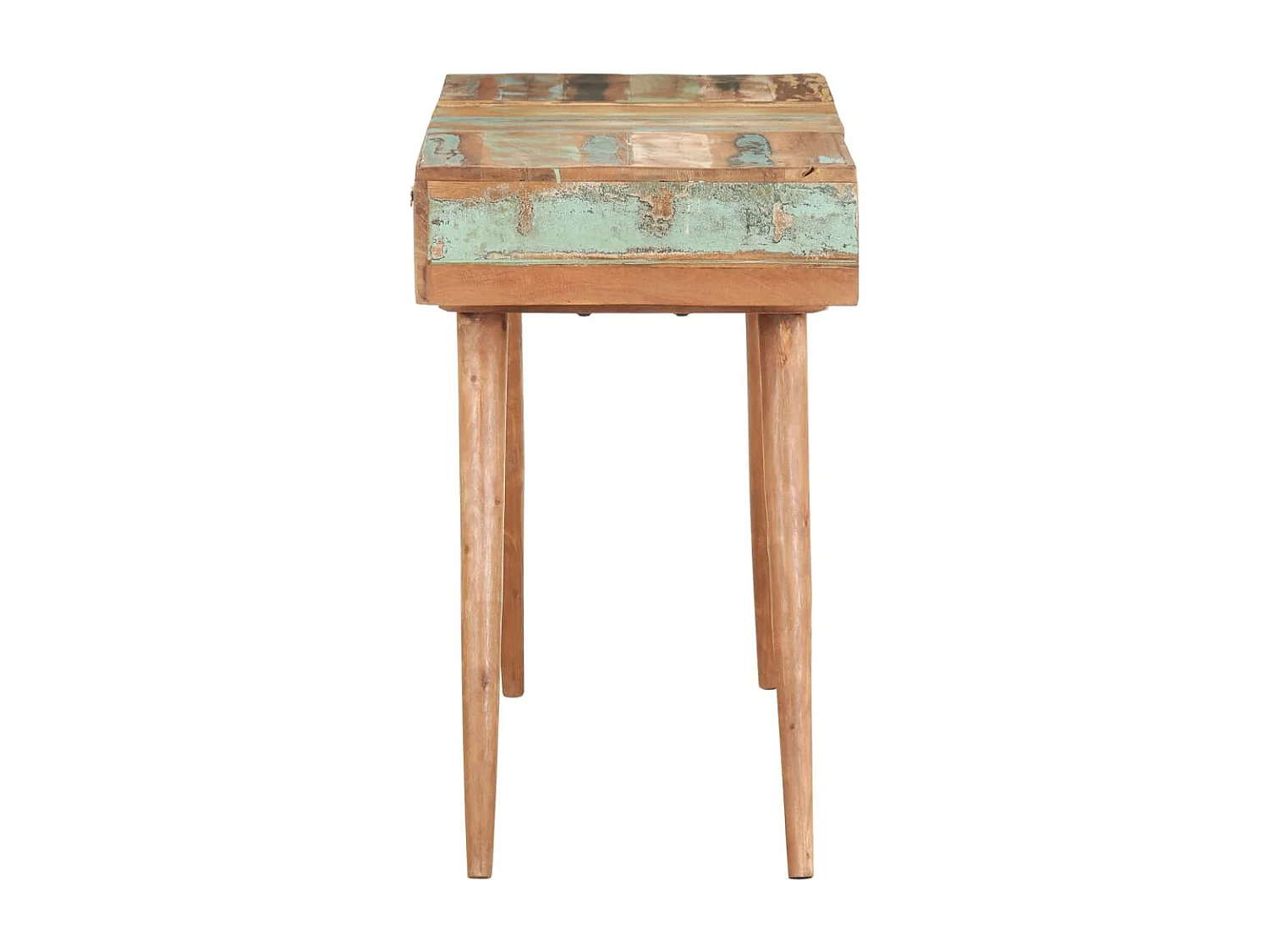 Toeletta con specchio 112x45x76 cm Legno massello di recupero