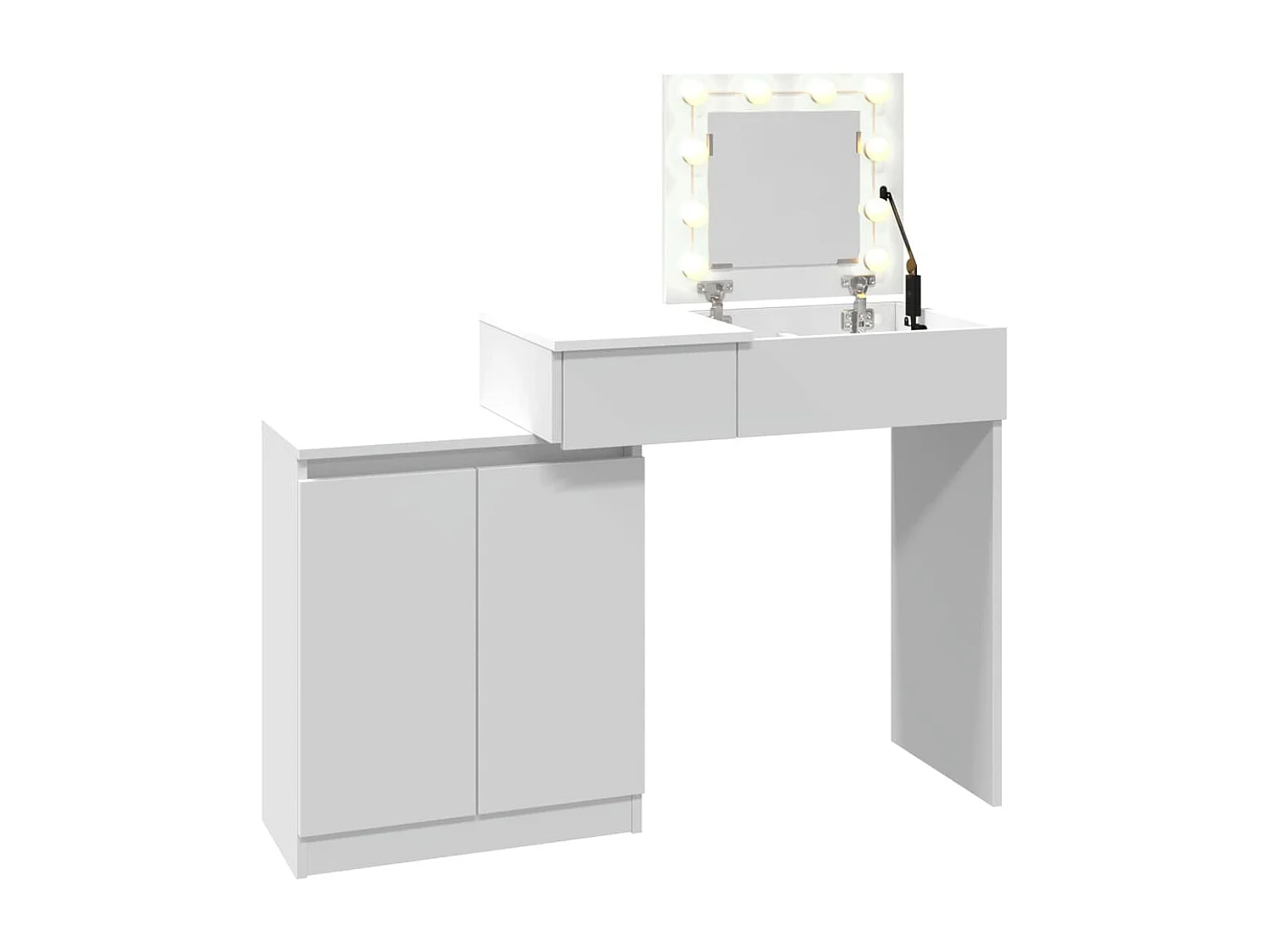 Coiffeuse avec LED blanc 115x37x110,5 cm