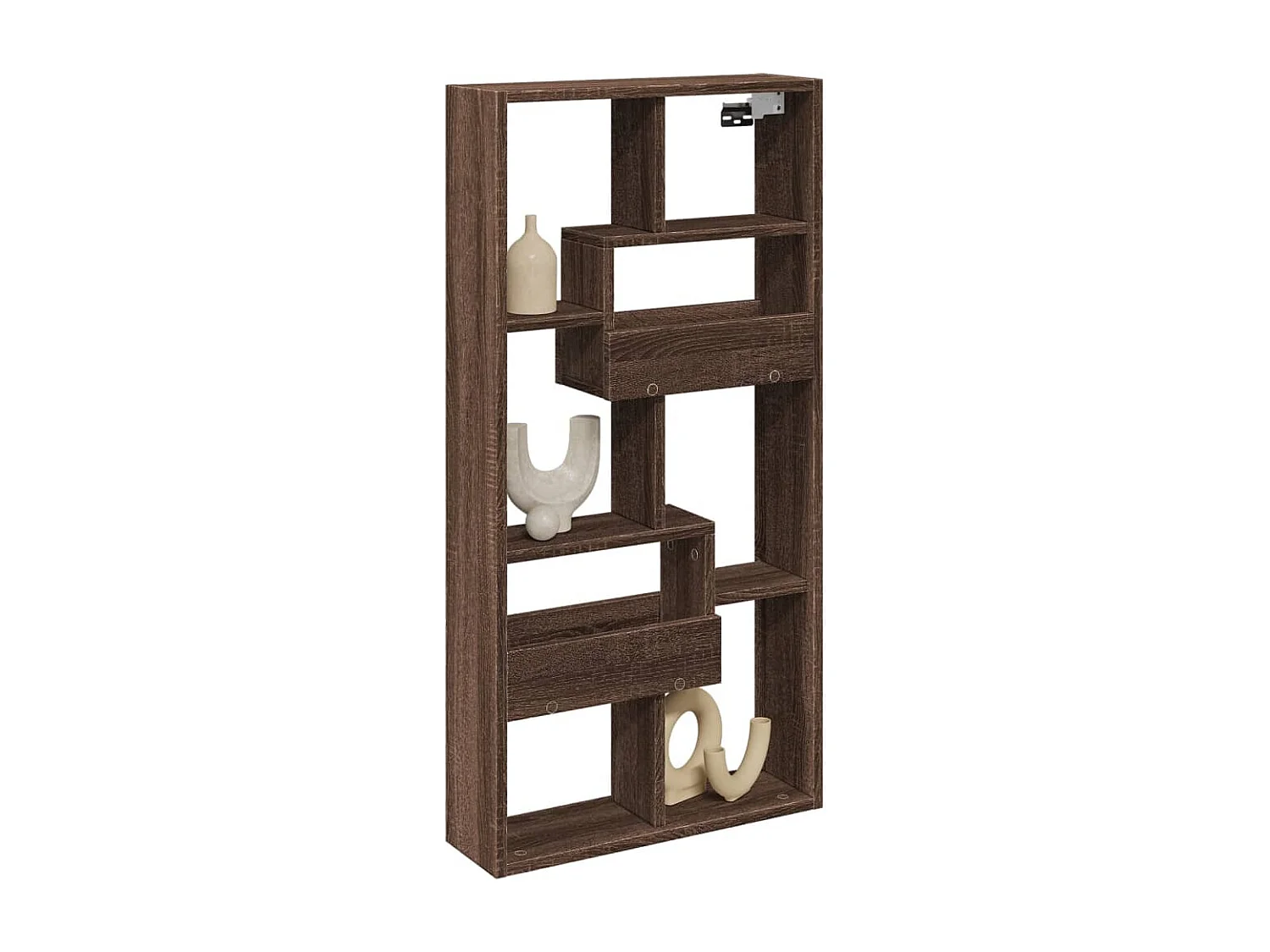 Armoire murale chêne marron 50x15x100 cm bois d'ingénierie