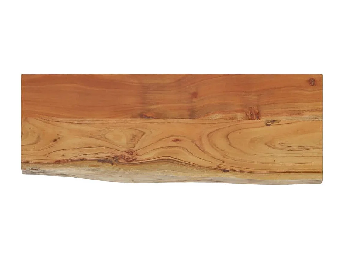 Prateleira de parede retangular 70x30x2,5 cm acácia maciça
