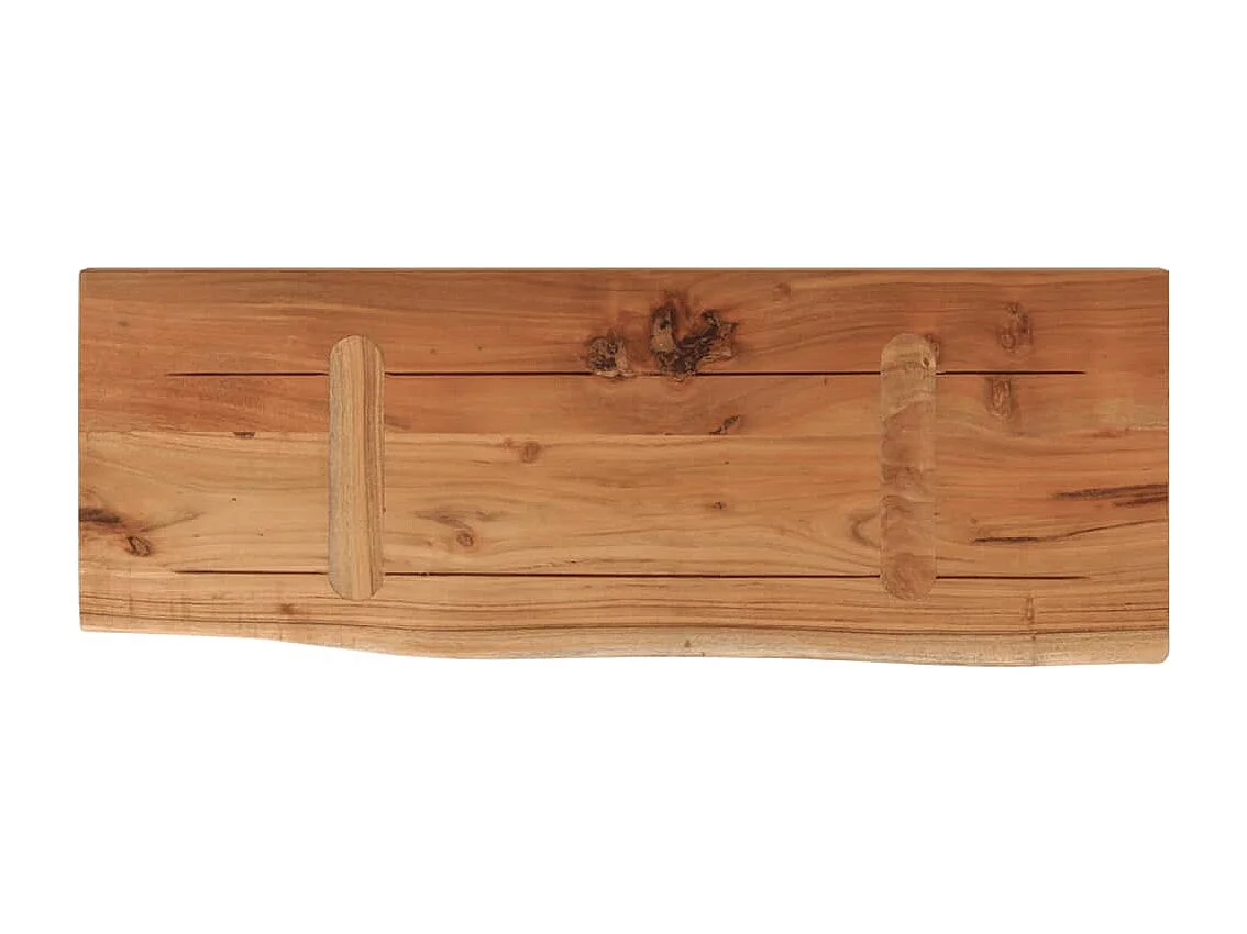 Prateleira de parede retangular 70x30x2,5 cm acácia maciça