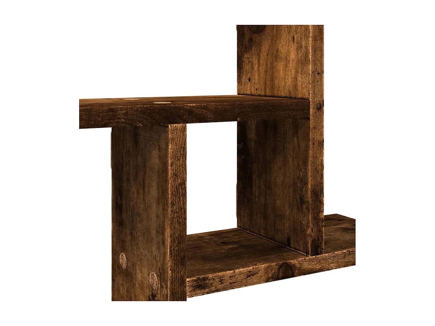 Wandregale 2 Stk. Räuchereiche 50x12x50 cm Holzwerkstoff