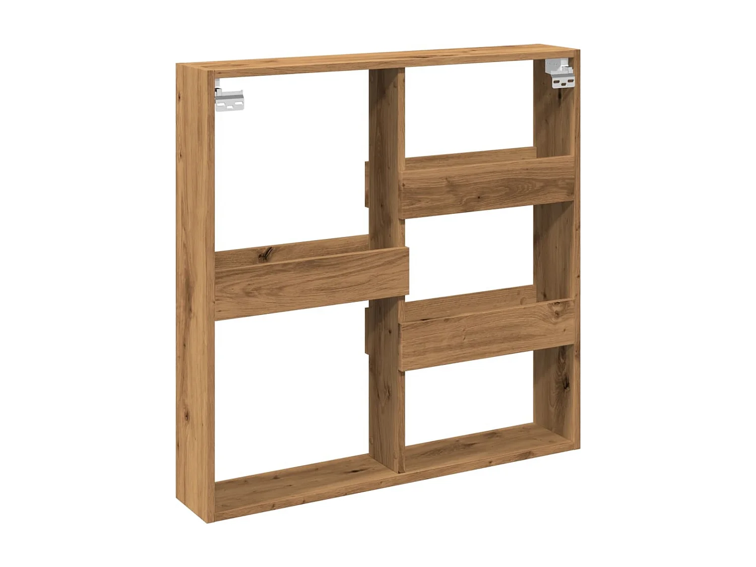 Armoire murale chêne artisanal 80x15x80 cm bois d'ingénierie