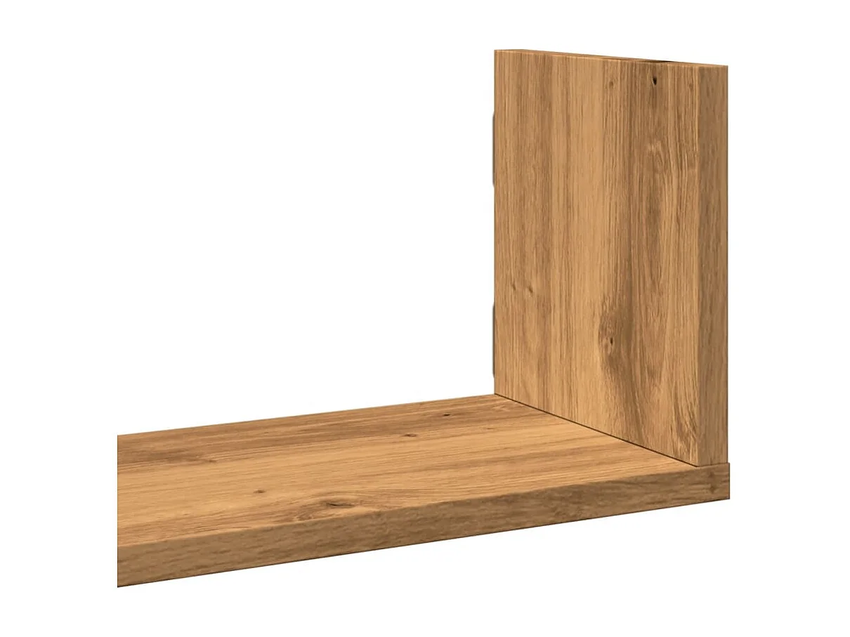 Étagères murales 3 pcs chêne artisanal bois d'ingénierie