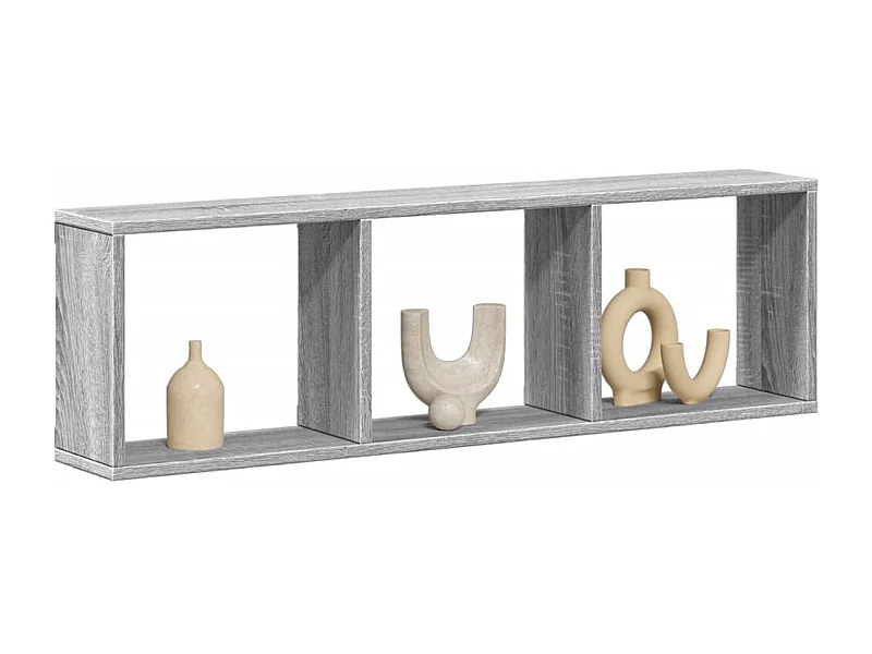 Armario de pared madera de ingeniería gris Sonoma 100x16x30 cm