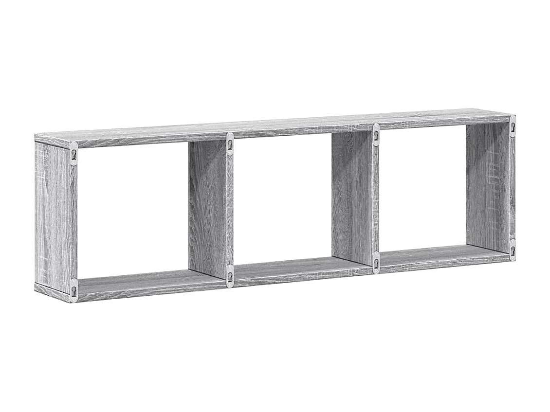 Armario de pared madera de ingeniería gris Sonoma 100x16x30 cm