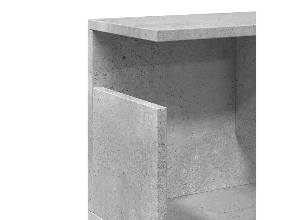 Mobile a Parete 80x20x30 cm Grigio Cemento in Legno Multistrato