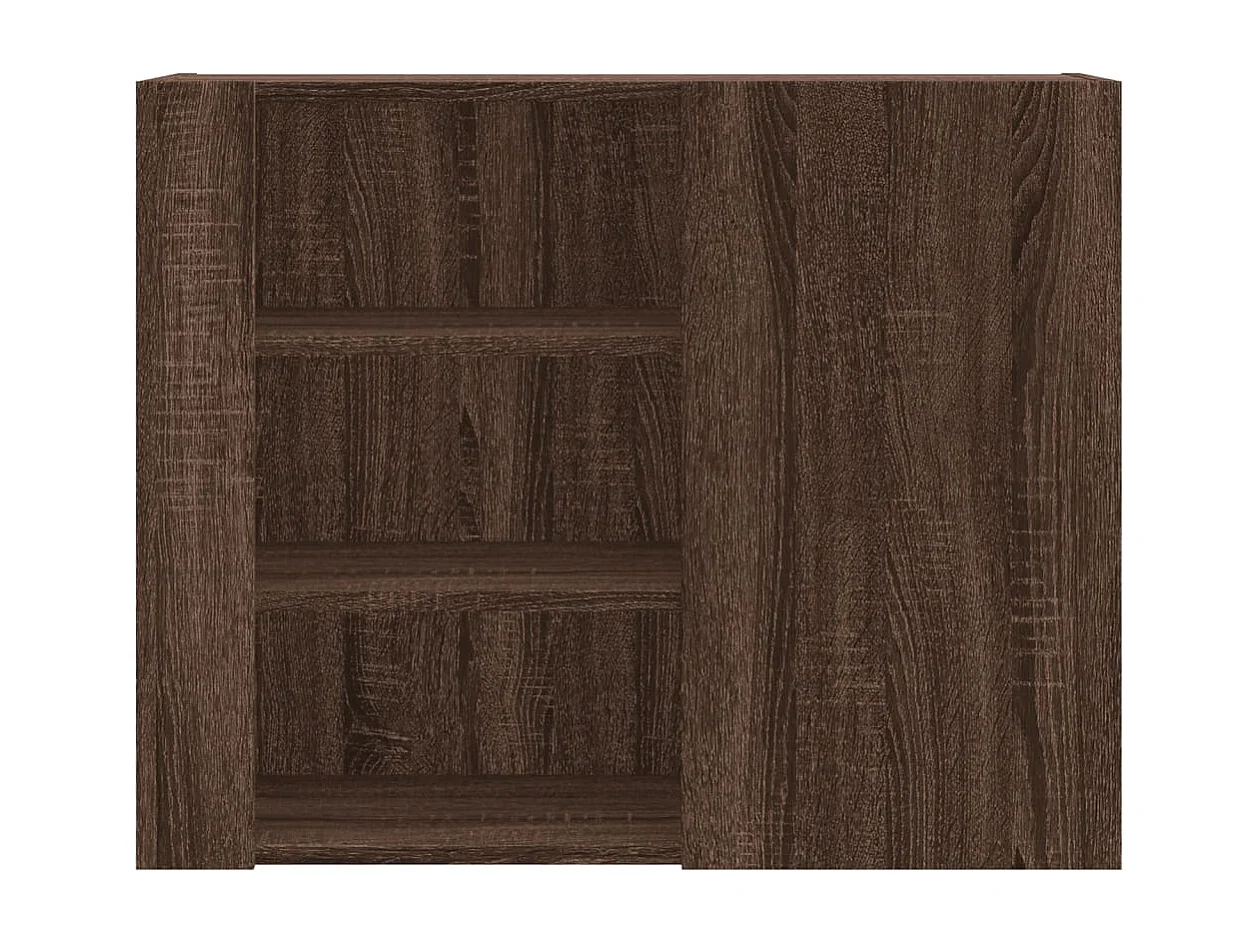 Armoire murale chêne marron 75x35x60 cm bois d'ingénierie
