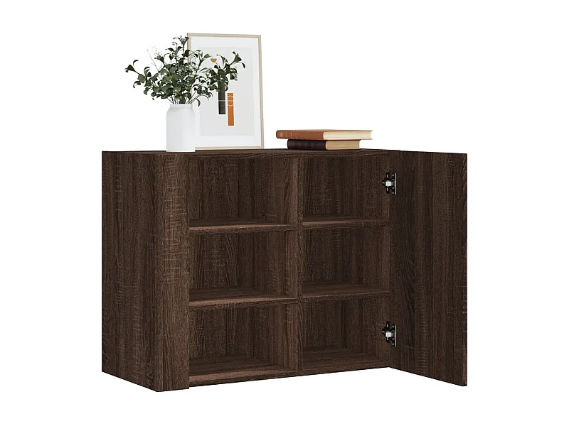 Armoire murale chêne marron 75x35x60 cm bois d'ingénierie