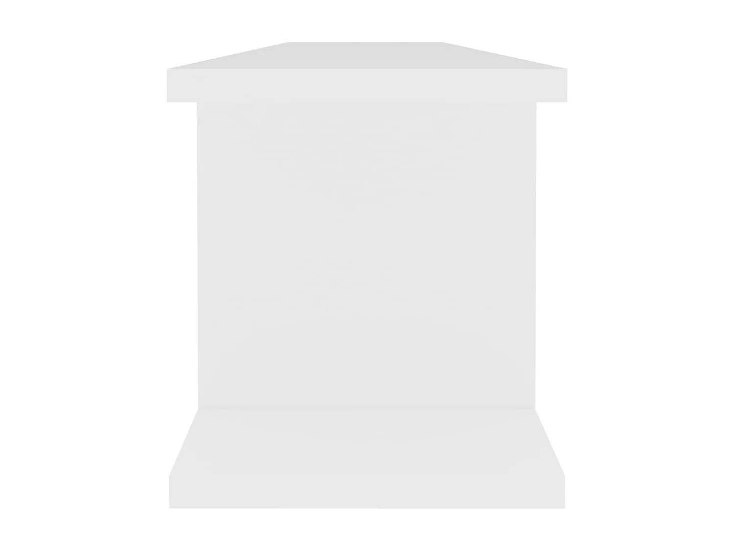 Étagères murales 2 pcs Blanc 90x18x20 cm bois d'ingénierie