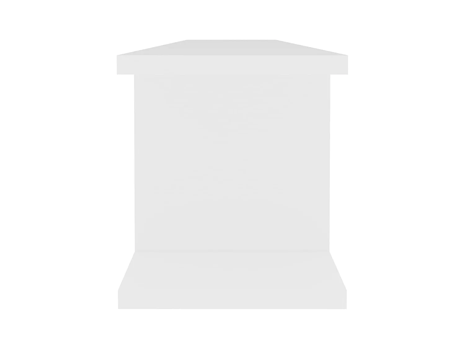 Mensole da Parete 2 pz Bianche 90x18x20 cm in Legno Multistrato