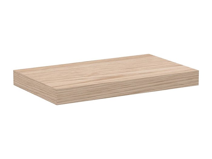 Estante Flotante De Roble Macizo 60 Cm - Estante De Pared Para Sala, Cocina, Dormitorio O Baño