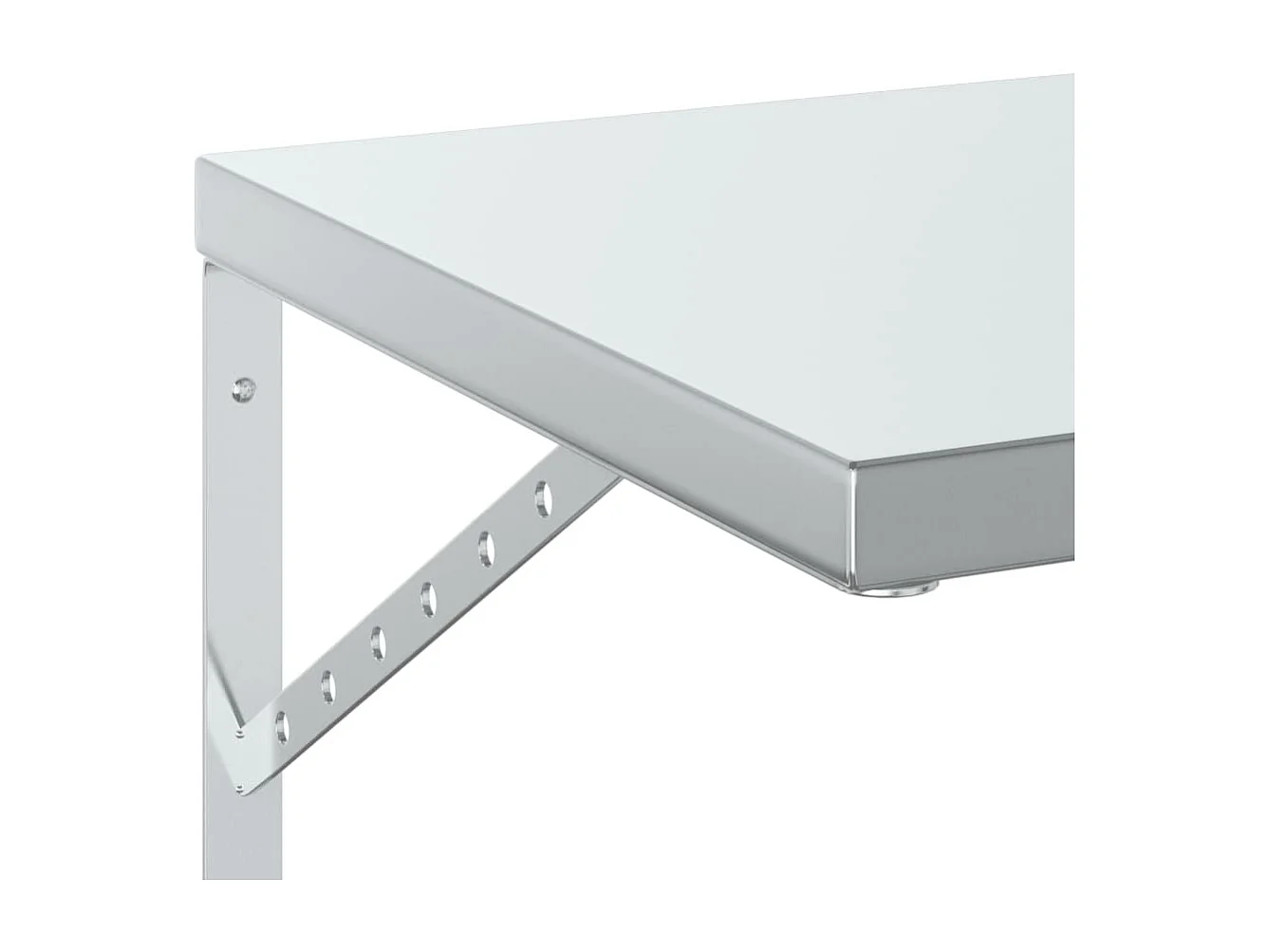 Mensole a Muro 2 pz 100x40 cm Argento in Acciaio Inossidabile