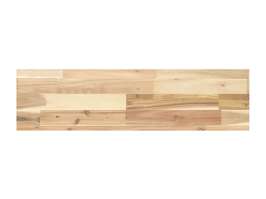 Mensole da Parete 2 pz 100x20x4 cm Legno Acacia Non Trattato