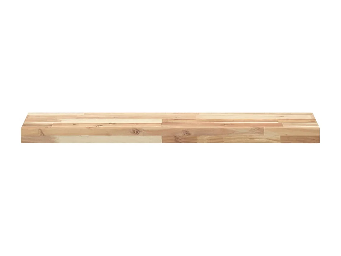 Mensole da Parete 2 pz 100x20x4 cm Legno Acacia Non Trattato