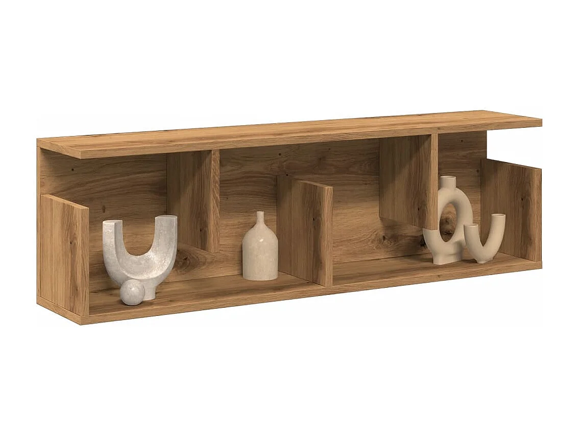 Mobile a Parete 100x20x30 cm Artigianale in Legno Multistrato