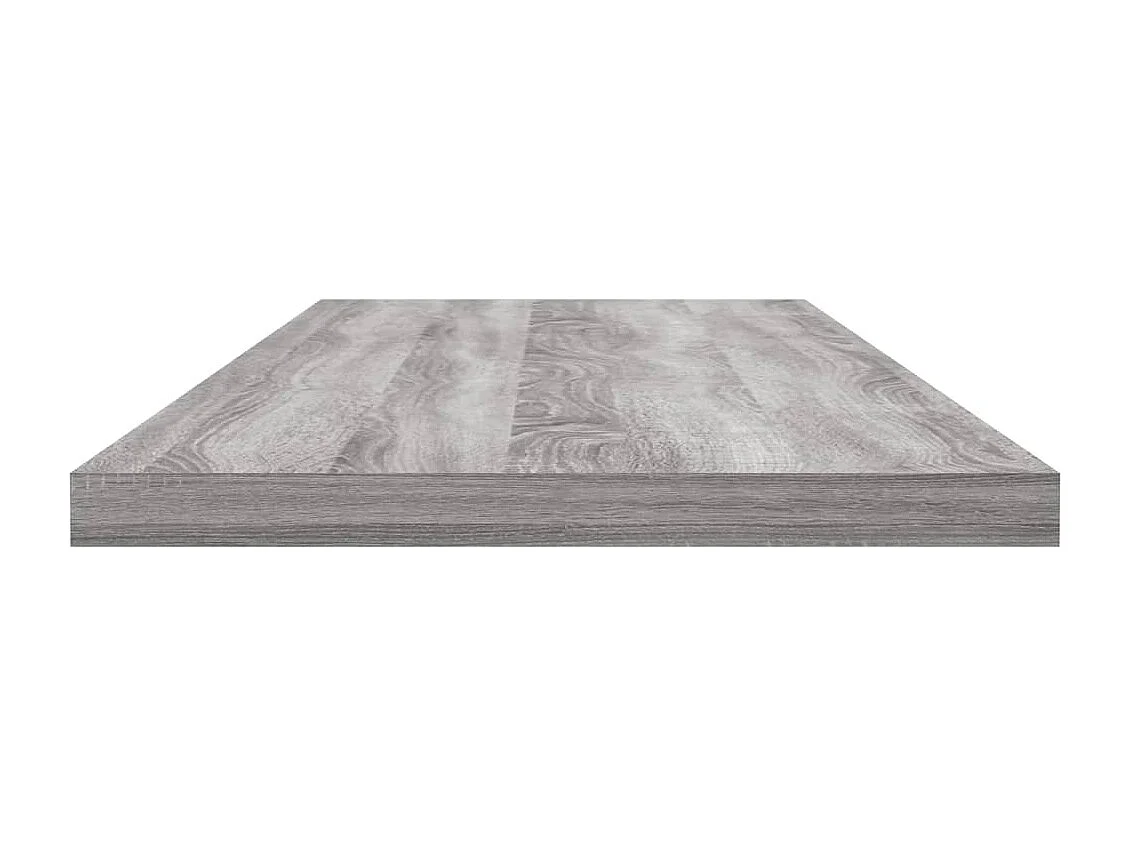 Mensole Parete 4pz Grigio Sonoma 80x20x1,5cm Legno Multistrato