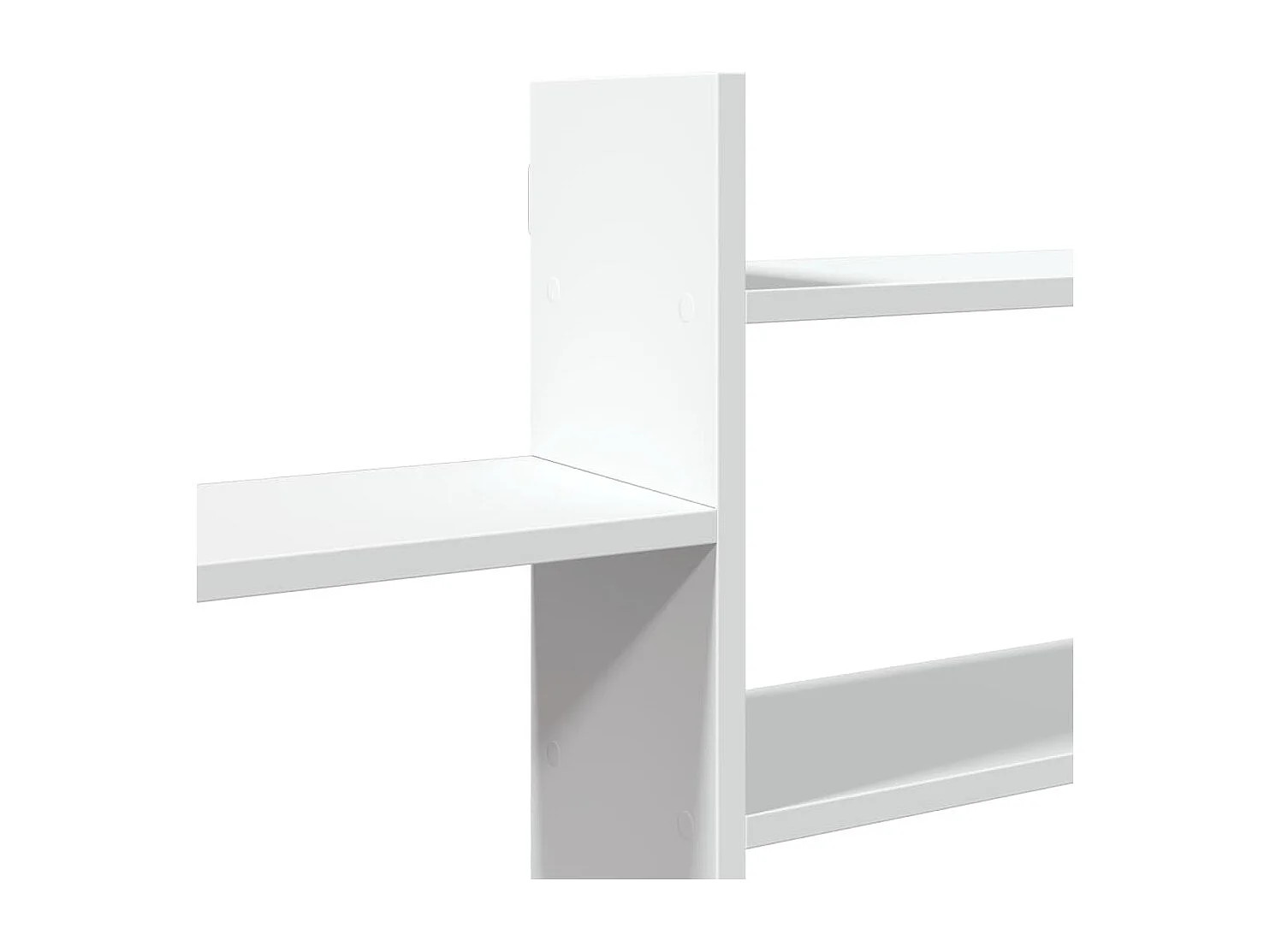 Estantería de pared madera ingeniería blanca 167,5x18x68 cm