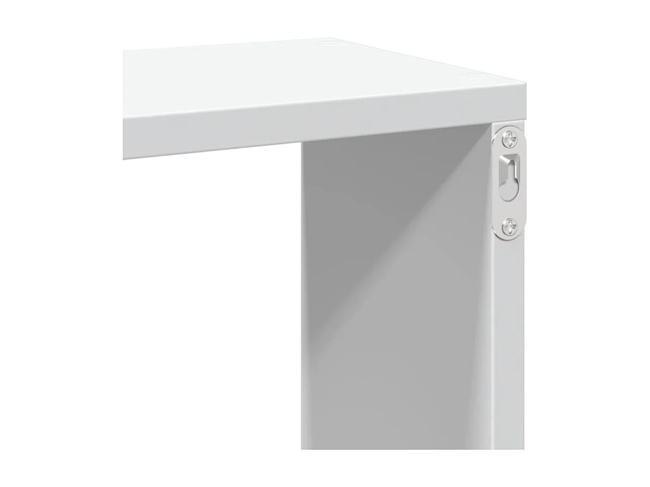 Estantería de pared madera ingeniería blanca 167,5x18x68 cm