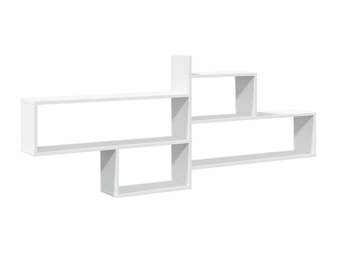 Étagère murale blanc 167,5x18x68 cm bois d'ingénierie