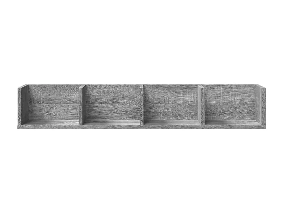 Armoires murales 2 pcs sonoma gris 99x18x16,5cm bois ingénierie