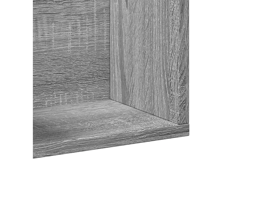 Armoires murales 2 pcs sonoma gris 99x18x16,5cm bois ingénierie