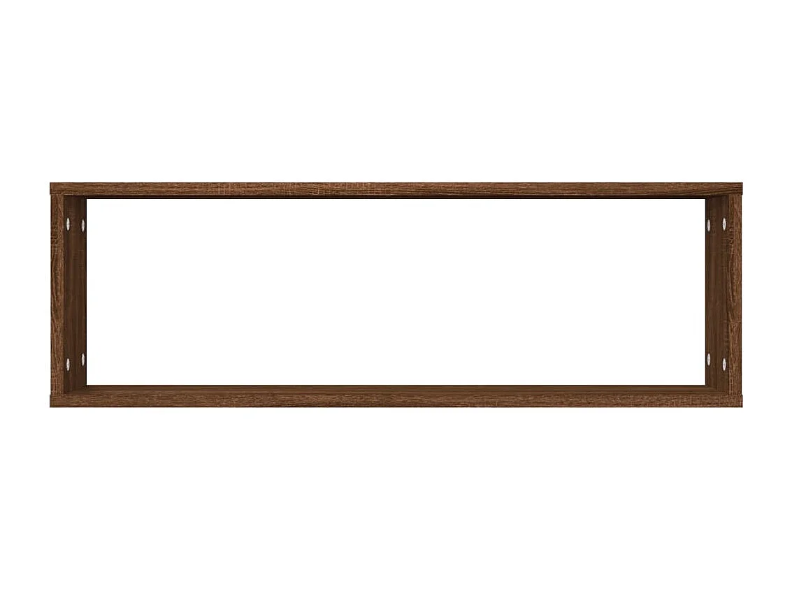 Prateleiras em cubo 4pcs derivados de madeira carvalho castanho