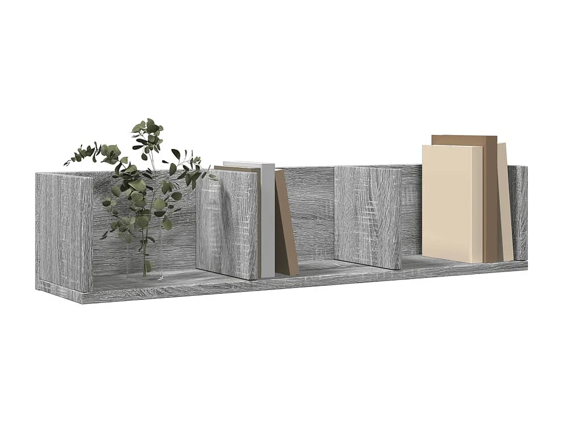 Armoires murales 2pcs sonoma gris 75x18x16,5 cm bois ingénierie