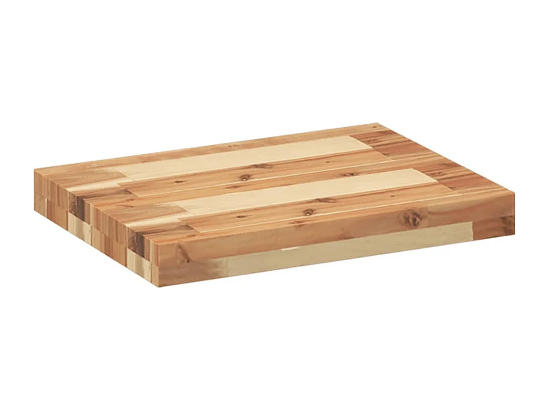 Mensole da Parete 3 pz 60x30x4 cm Legno Acacia Rifinito a Olio