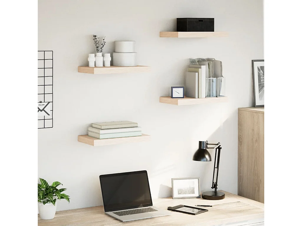 Mensole Pensili 4 pz 40x23,5x4 cm in Truciolato