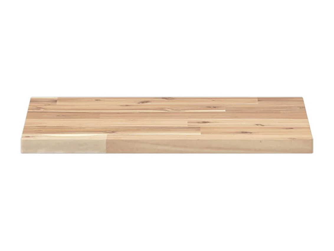 Estante flotante madera maciza de acacia sin tratar 60x30x2 cm