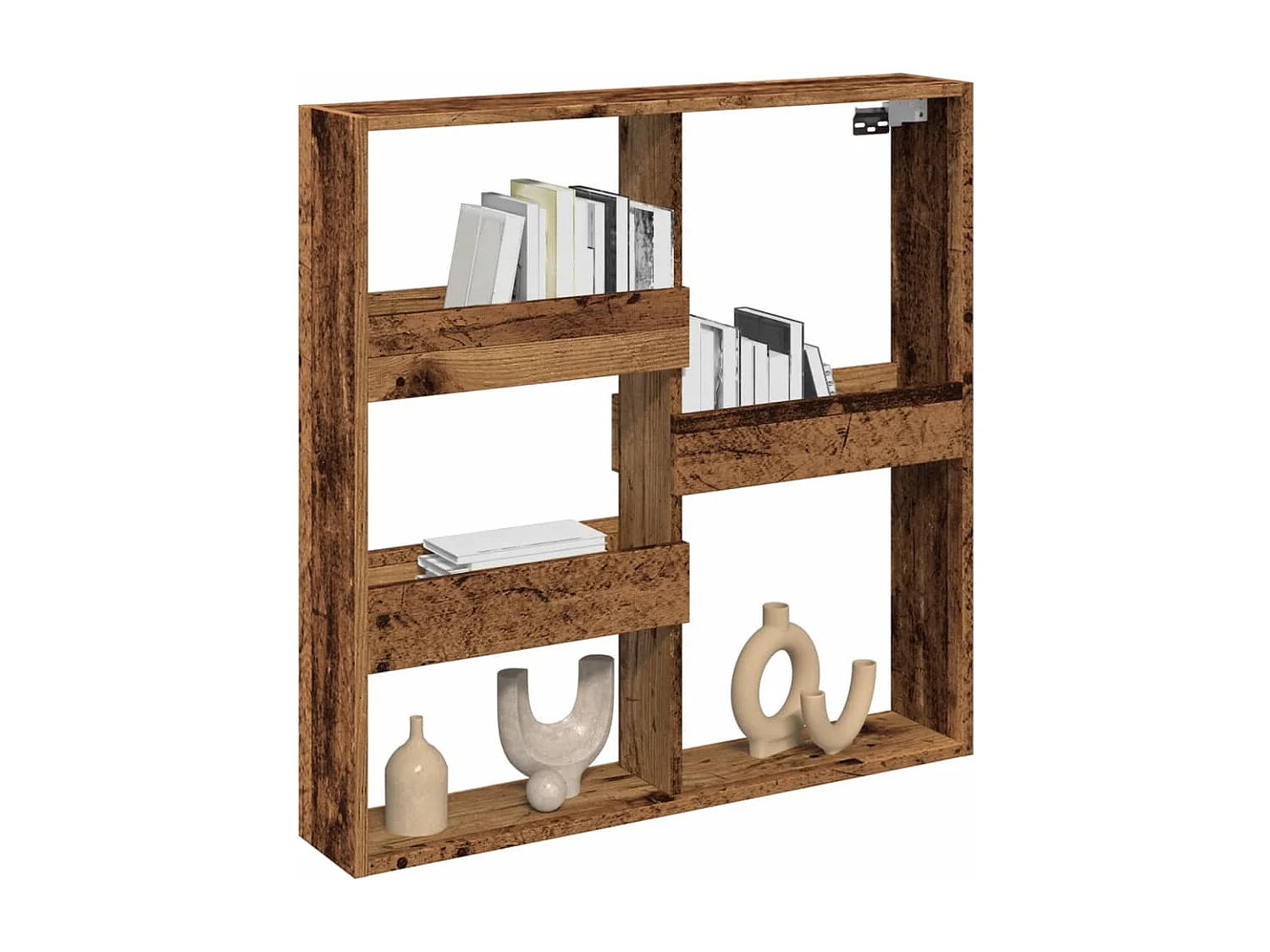 Armário parede 80x15x80 cm derivados de madeira madeira velha