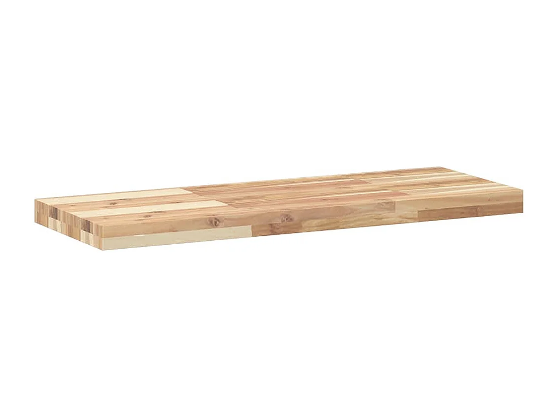 Schweberegal 80x30x4 cm Massivholz Akazie Unbehandelt