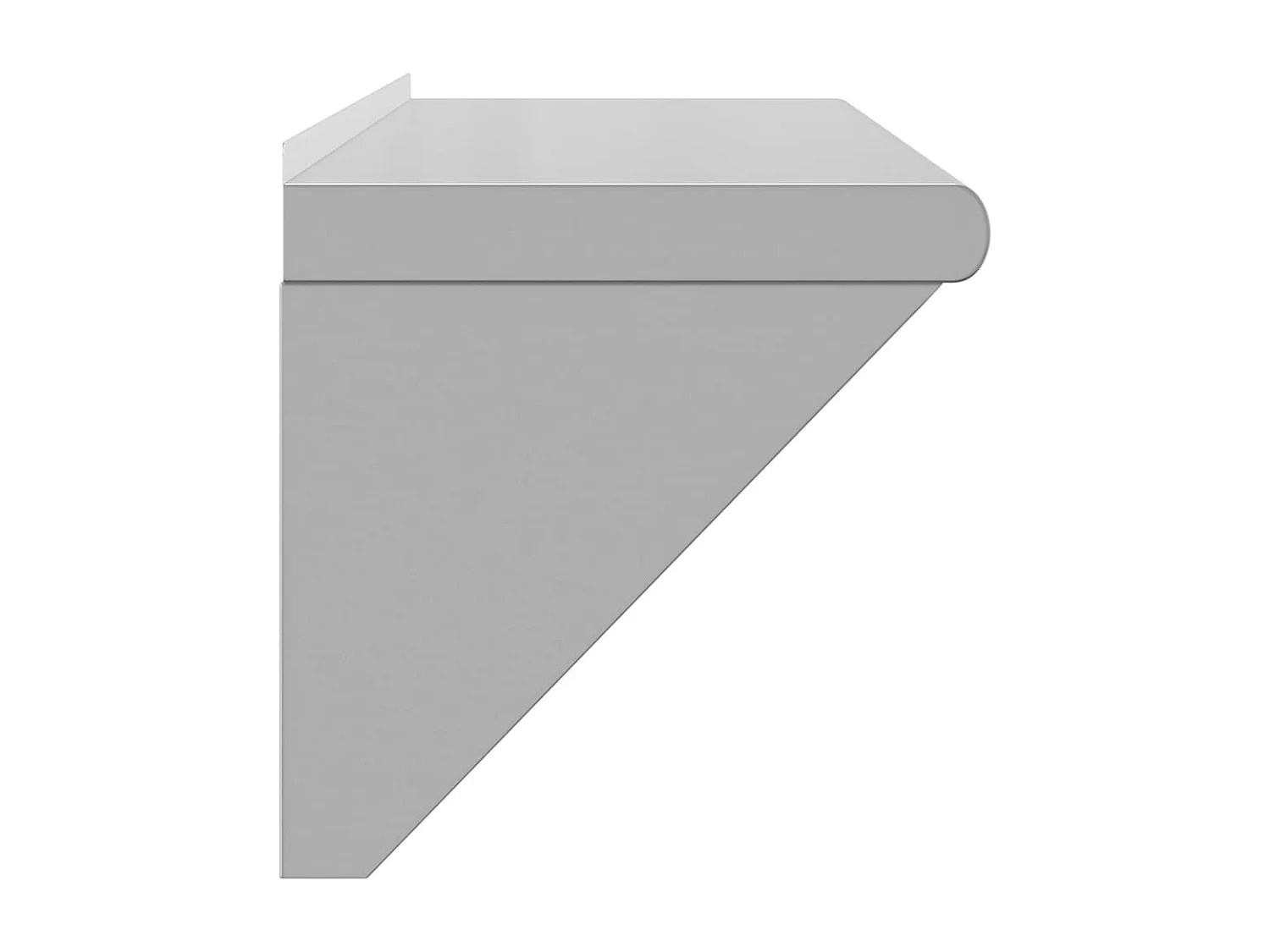 Prateleira de parede 100x30x31 cm aço inoxidável prateado