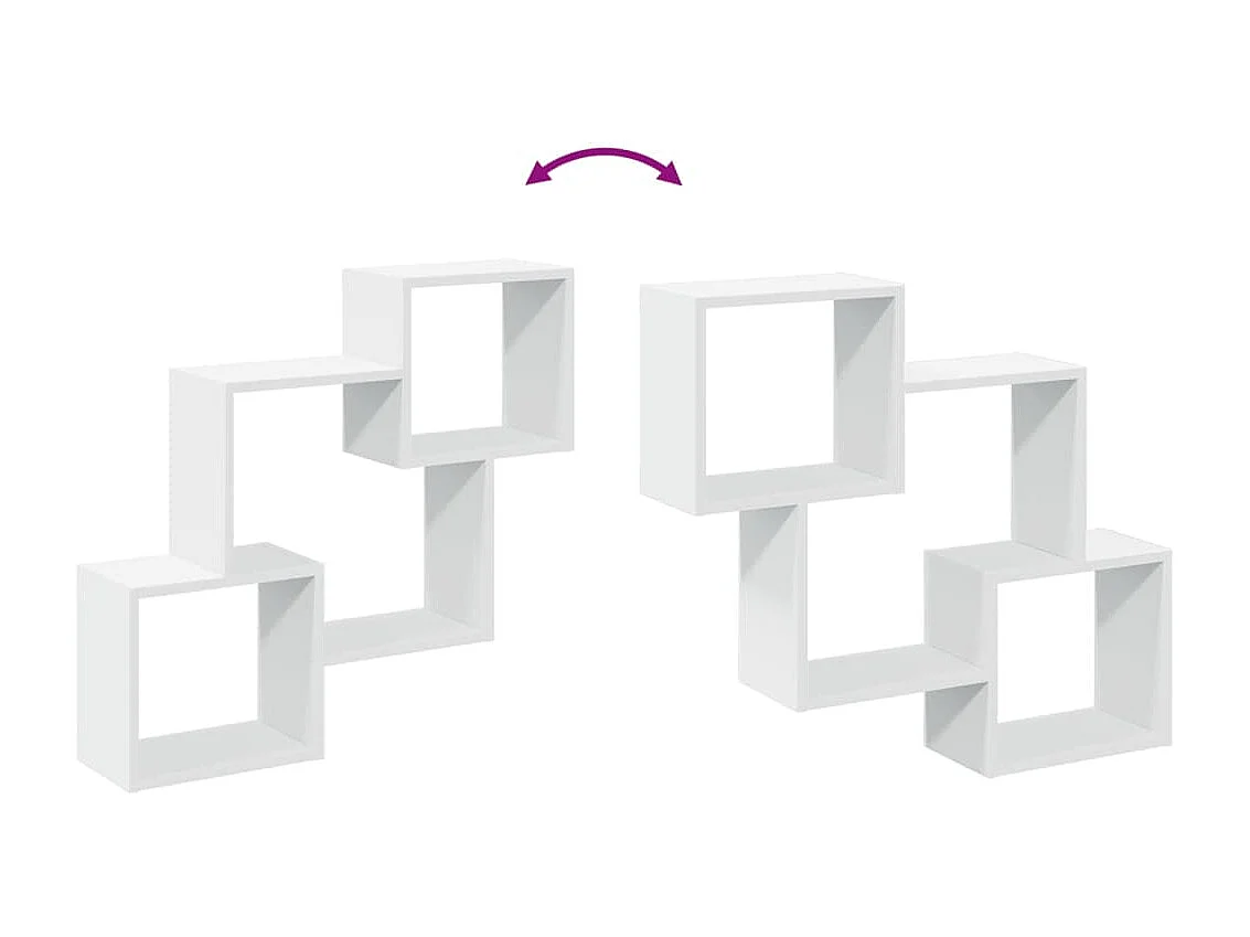 Armario de pared madera de ingeniería blanco 78x18x71 cm