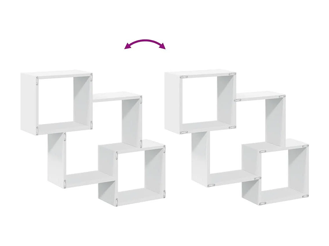 Armario de pared madera de ingeniería blanco 78x18x71 cm