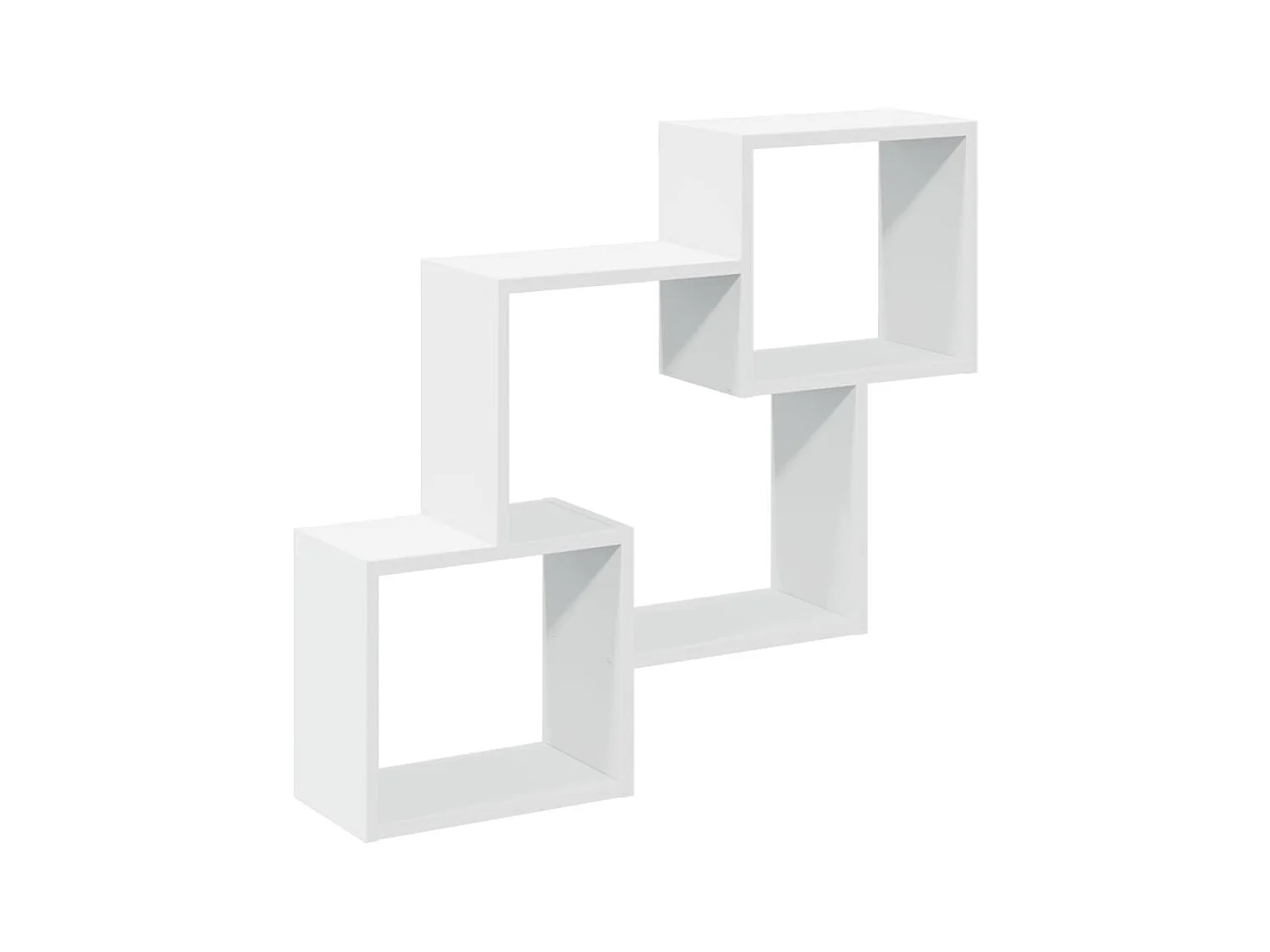 Mobile a Parete 78x18x71 cm Bianco in Legno Multistrato