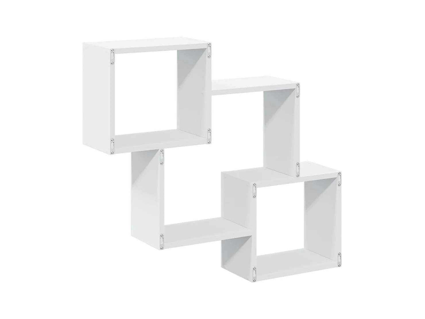Mobile a Parete 78x18x71 cm Bianco in Legno Multistrato