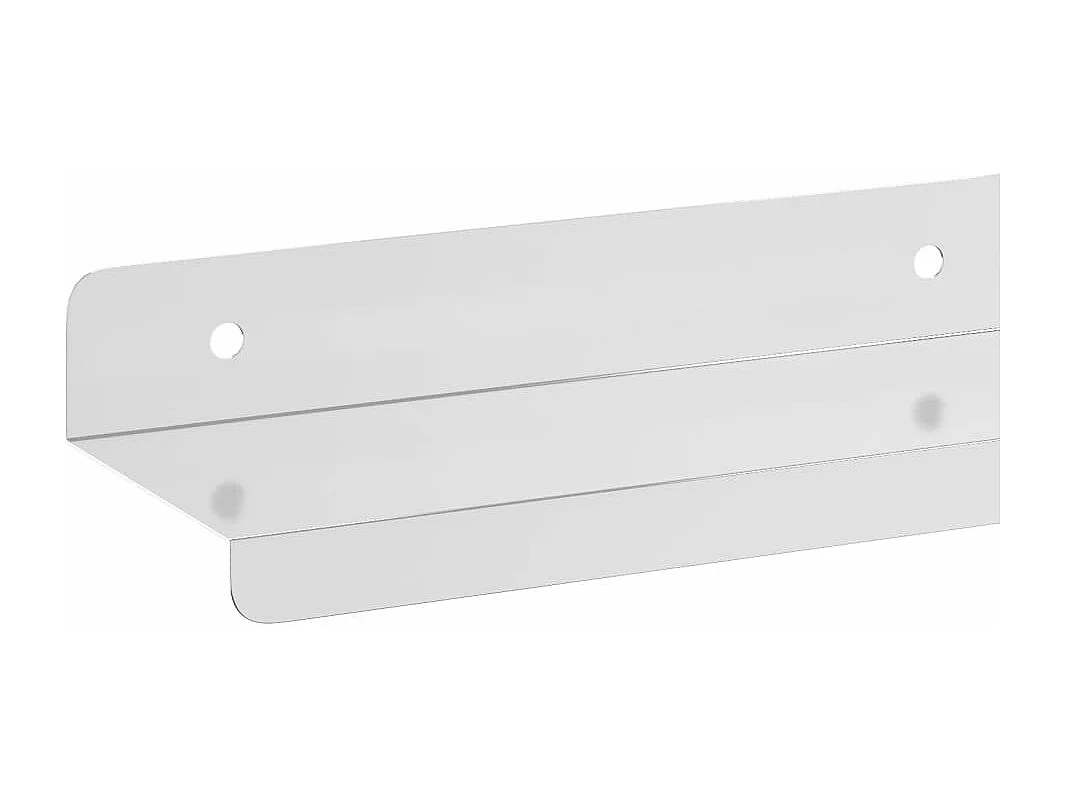 Prateleiras de parede 3 pcs aço inoxidável prateado