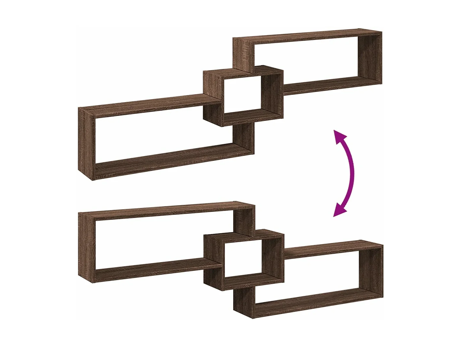 Wandschrank 158x18x53 cm Eichen-Optik Holzwerkstoff