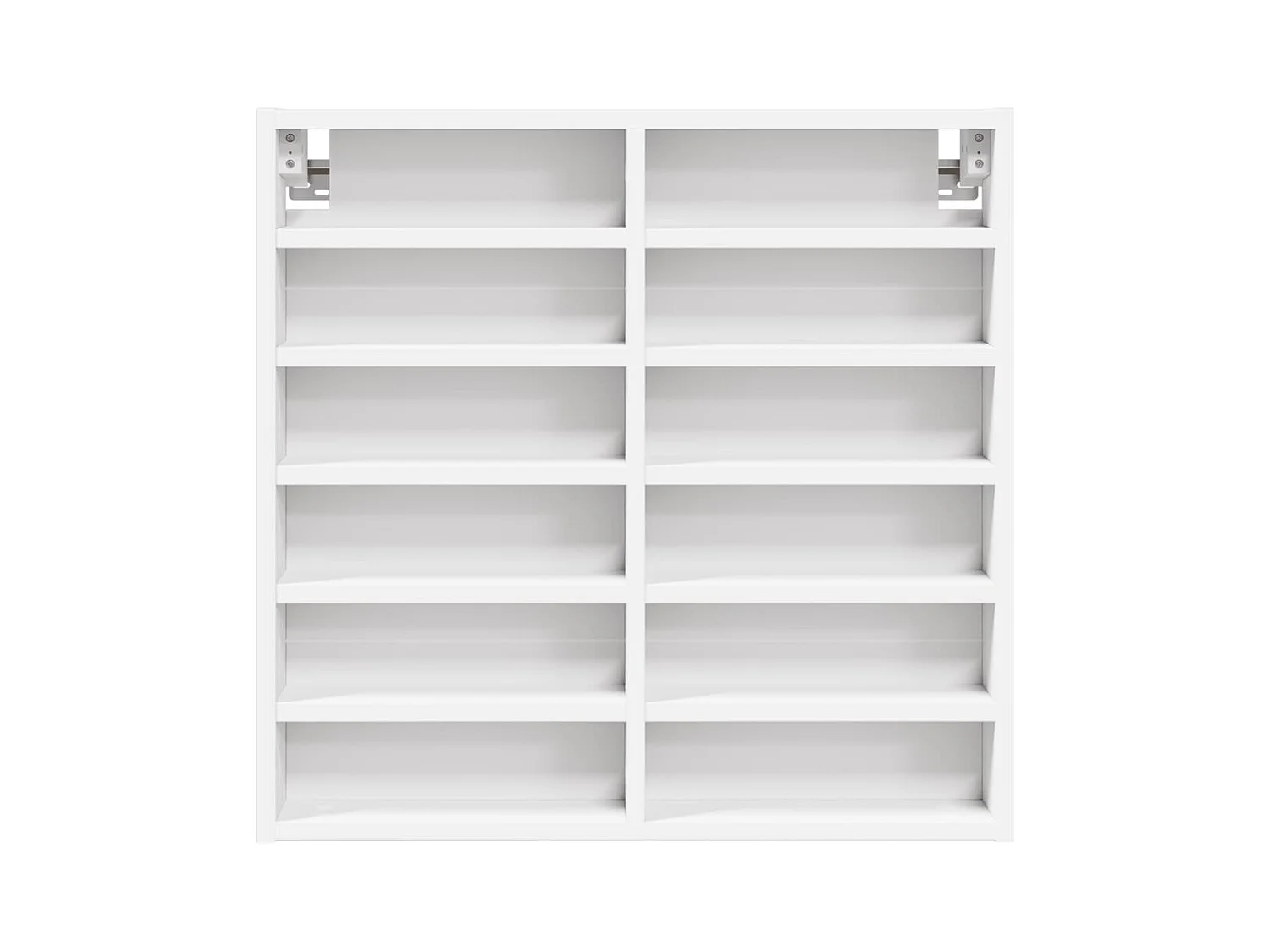 Armoire à vitrine blanc 60x8,5x58 cm bois d'ingénierie