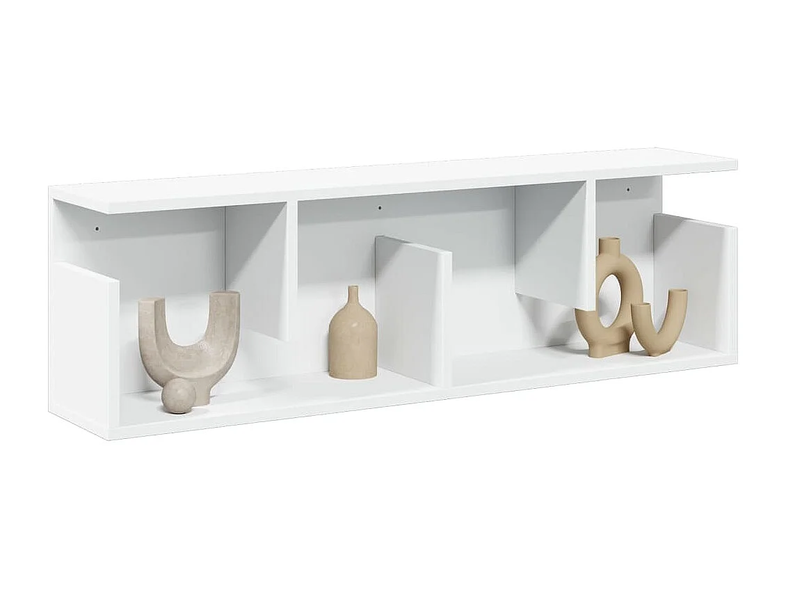 Armoire murale 100x20x30 cm blanc bois d'ingénierie